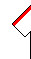 Football kit (white jersey with two broad, red, vertical stripes; red shorts with side-stripes; and white socks)
