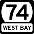 West Bay State route marker