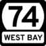 West Bay State route marker